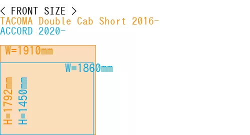 #TACOMA Double Cab Short 2016- + ACCORD 2020-